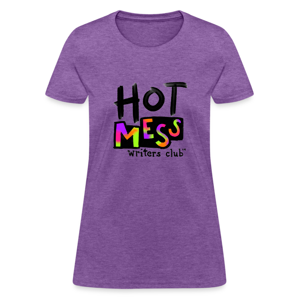 Hot Mess Writer's Logo Large - purple heather