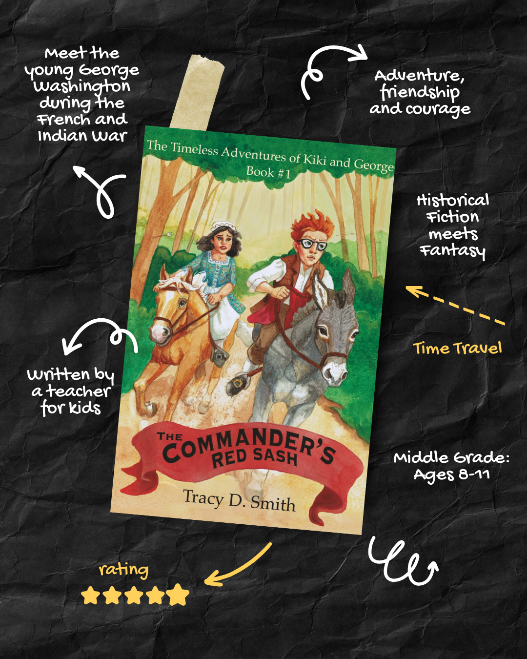 eBook-The Timeless Adventures of Kiki and George: The Commander's Red Sash (Book One)