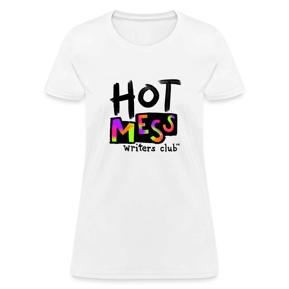 Hot Mess Writer's Logo Large - white