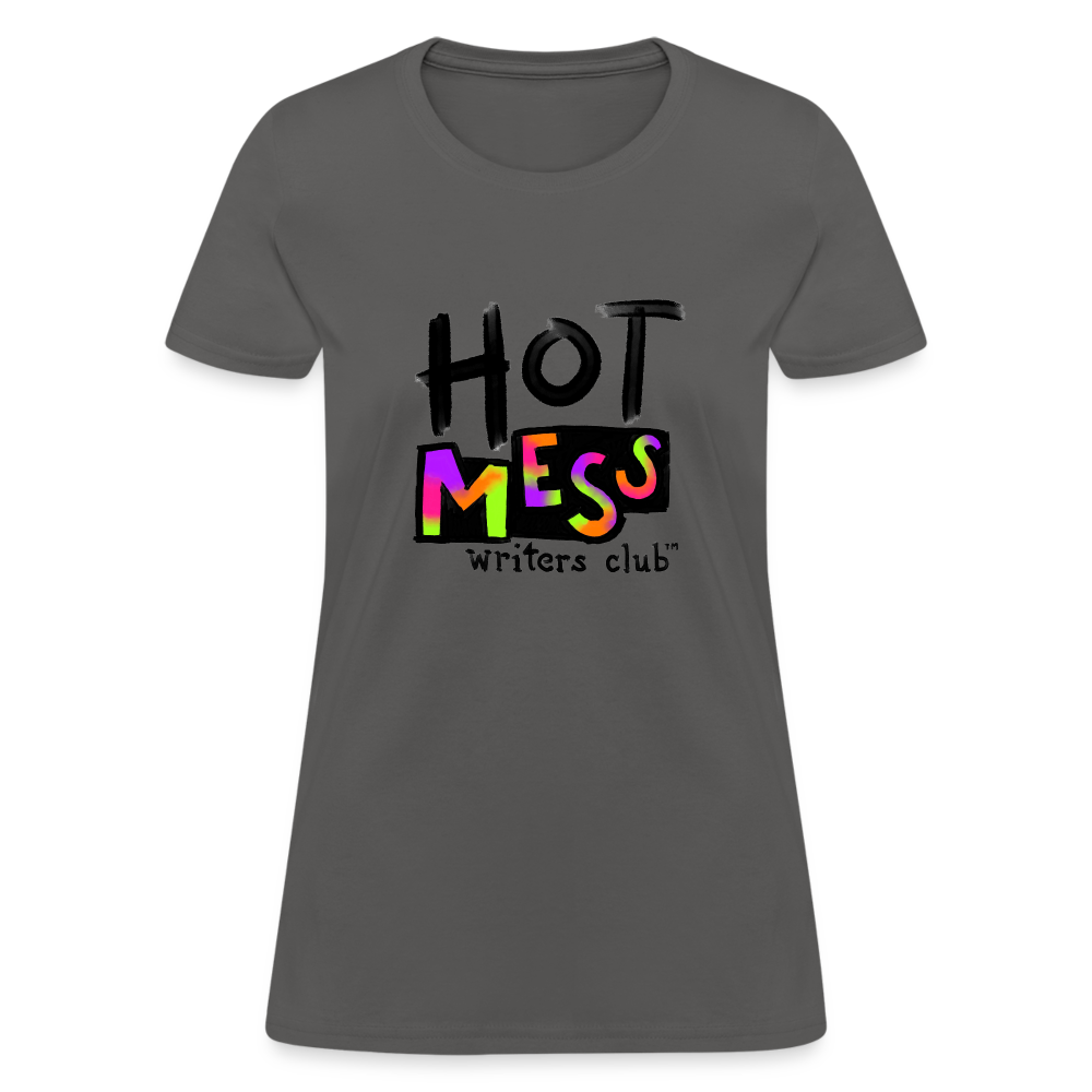 Hot Mess Writer's Logo Large - charcoal