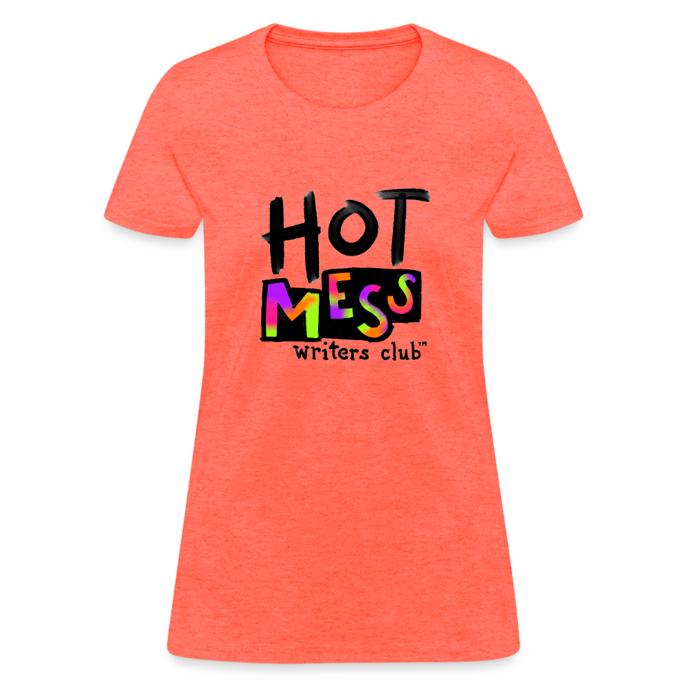 Hot Mess Writer's Logo Large - heather coral