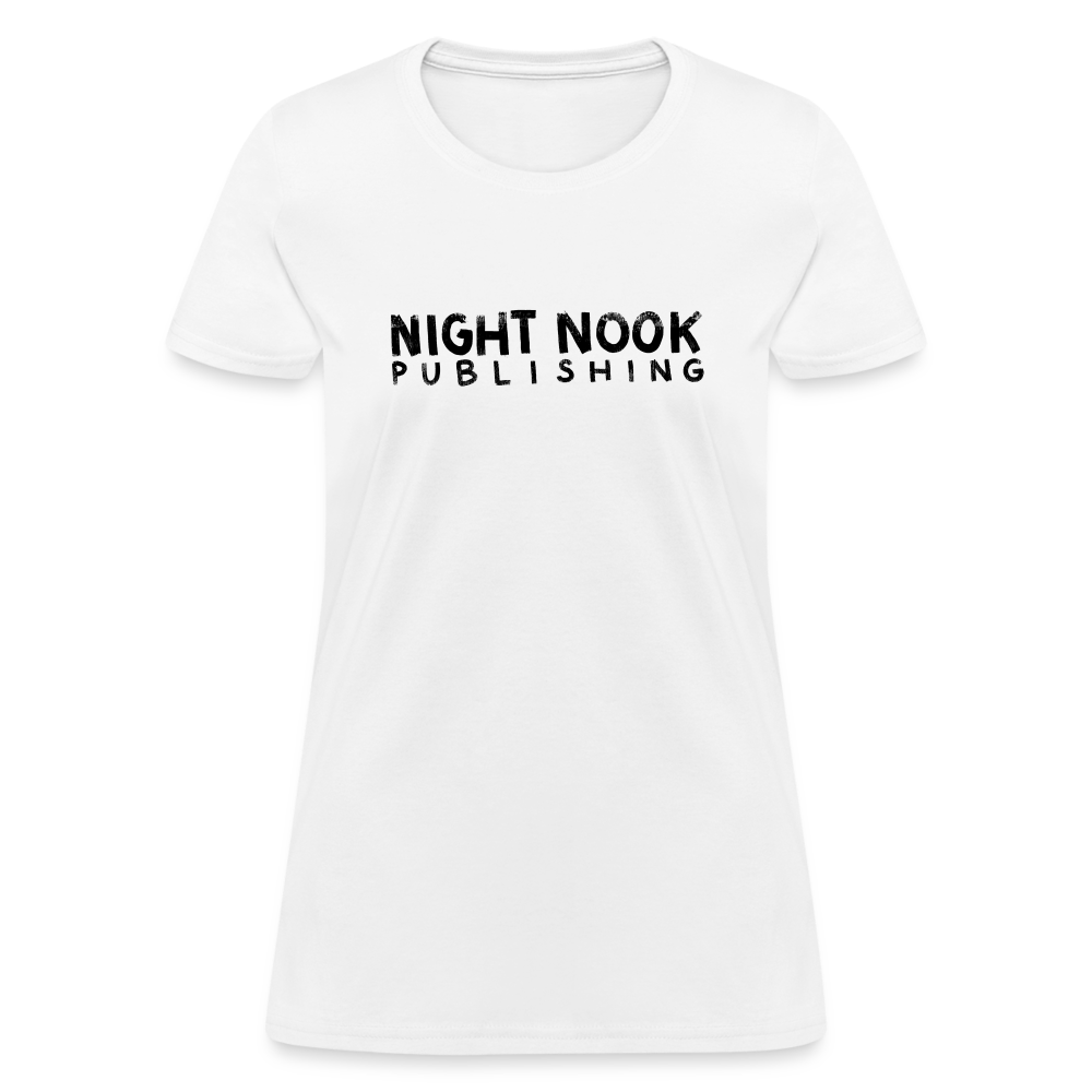 Women's T-Shirt with Night Nook Publishing - white