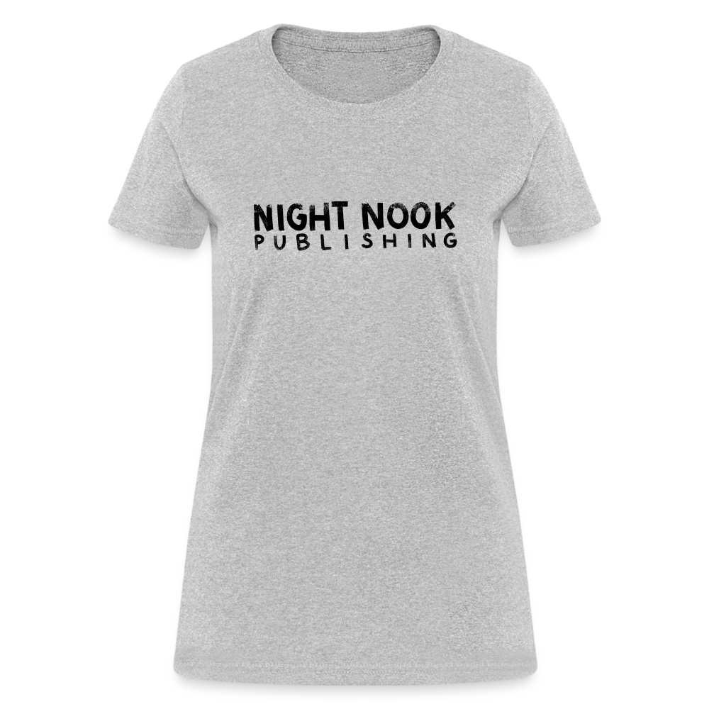Women's T-Shirt with Night Nook Publishing - heather gray