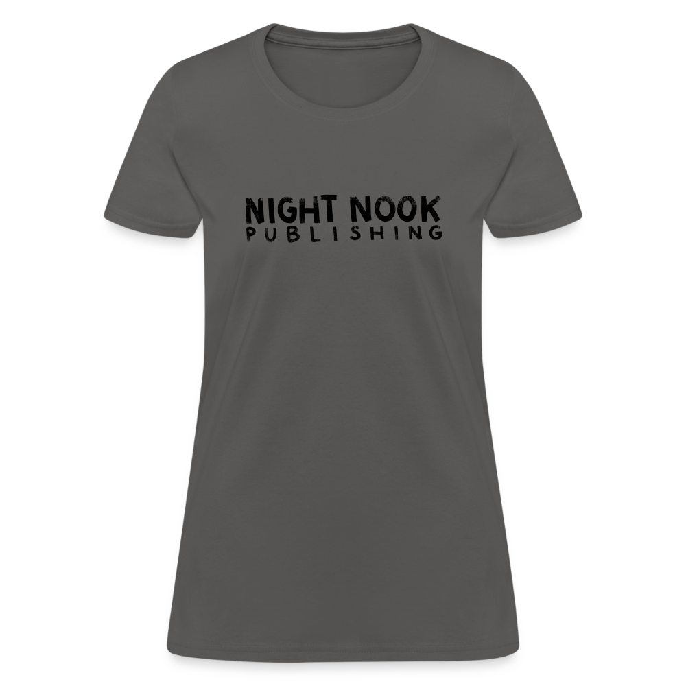 Women's T-Shirt with Night Nook Publishing - charcoal