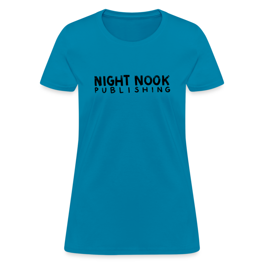 Women's T-Shirt with Night Nook Publishing - turquoise