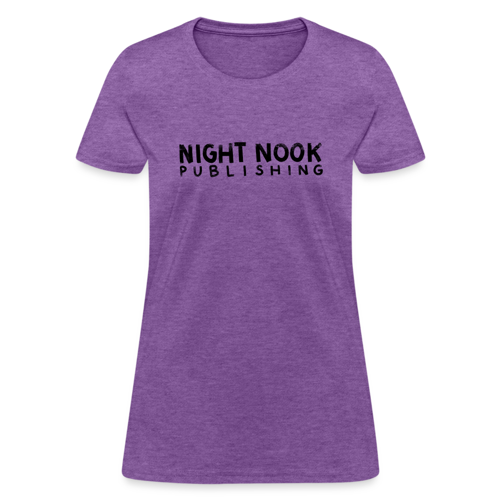 Women's T-Shirt with Night Nook Publishing - purple heather