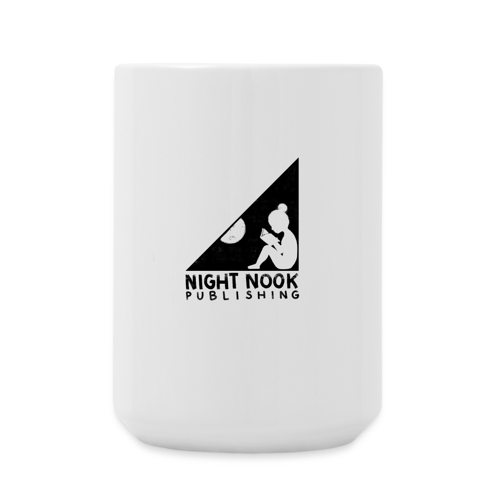 Coffee/Tea Mug 15 oz with Full Night Nook Publishing Logo - white