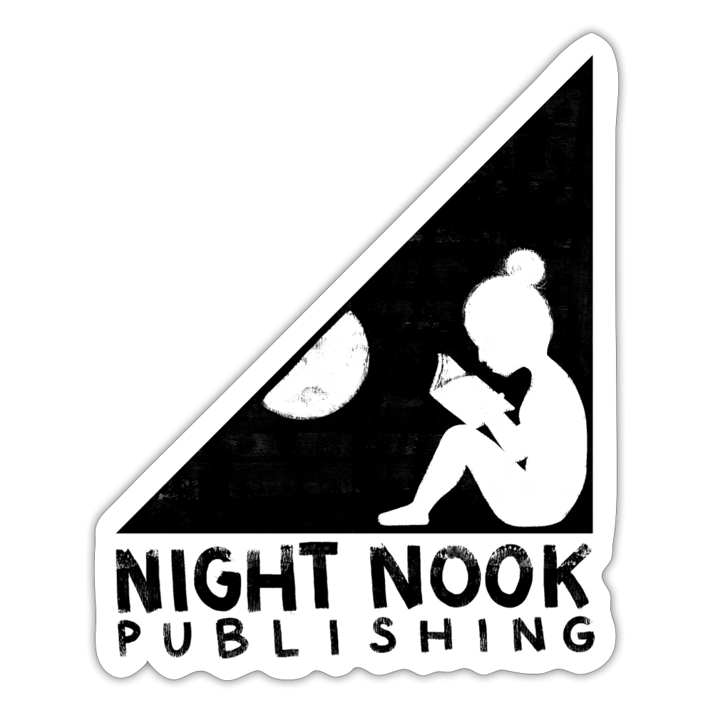 Sticker with Full Logo of Night Nook Publishing - white matte